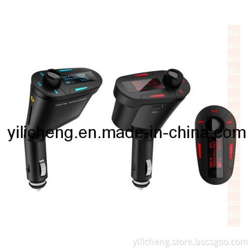 Red Remote Car Kit MP3 Player Wireless FM Transmitter Modulator USB SD MMC LCD Remote Control